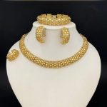 2 tone 18k Goldplated simple set