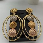 3 tone 18k Goldplated Earring