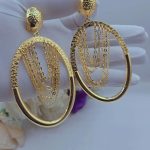Drop chain 18k Goldplated earring