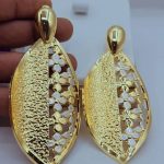 2 tone Bold 18k Goldplated Earring