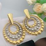 2 tone 18k Goldplated Earring